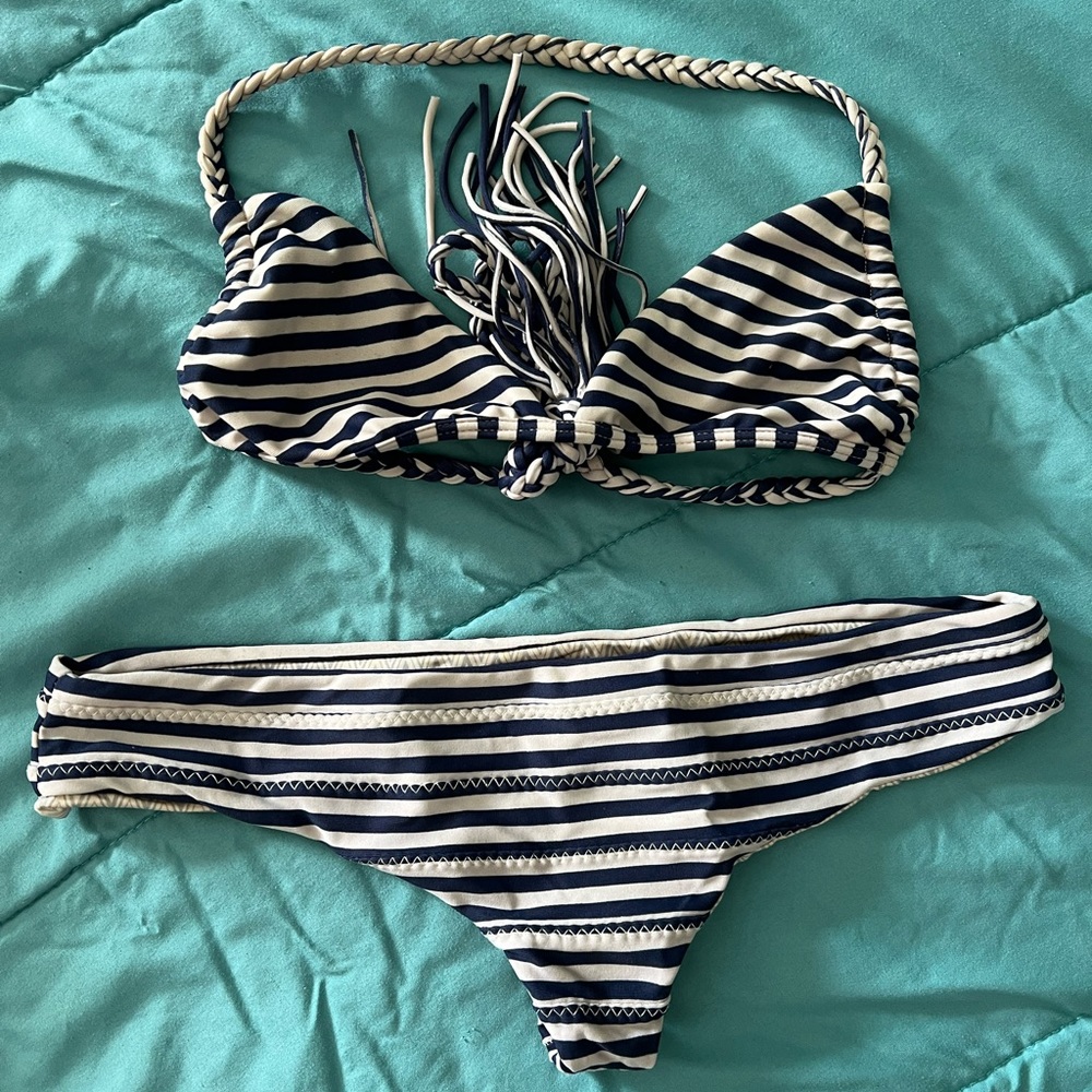 Striped Acacia Swimwear Set
